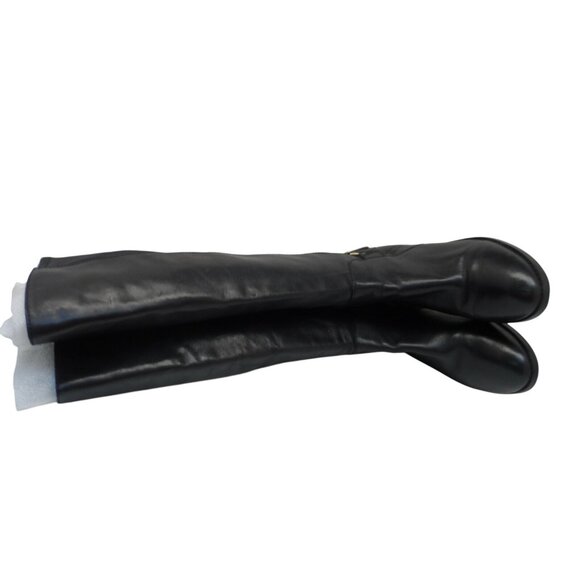 Steve Madden Women's Reggiee Knee-High Riding Boots Black Leather Size 7M - Picture 4 of 8